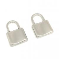 Stainless Steel Pendants, Lock, different size for choice, 10PCs/Bag, Sold By Bag