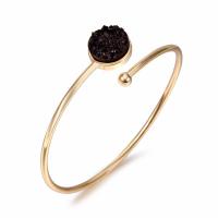 Zinc Alloy Cuff Bangle with Resin plated fashion jewelry & for woman nickel lead & cadmium free 60mm Sold By PC