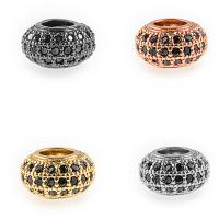 Cubic Zirconia Micro Pave Brass Beads plated micro pave cubic zirconia nickel lead & cadmium free Approx 2mm Sold By Lot