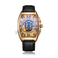 Men Wrist Watch Zinc Alloy with PU Leather & Glass Chinese watch movement waterproofless & for man plated Approx 9.4 Inch  Sold By PC