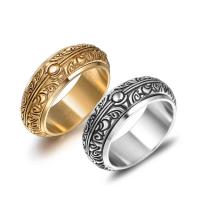 Titantium Steel Finger Ring, Titanium Steel, csiszolt, divat ékszerek & egynemű, több színt a választás, 7.8mm, Által értékesített PC