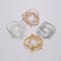Iron Hoop Earring Components nickel lead & cadmium free DIY plated Sold By Bag