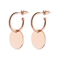 Stainless Steel Drop Earring plated Korean style & for woman Sold By Bag