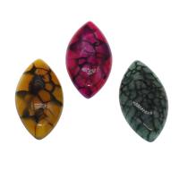 Δράκος φλέβες Agate Cabochon, περισσότερα χρώματα για την επιλογή, 29.50x20x7mm, 5PCs/τσάντα, Sold Με τσάντα