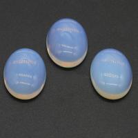 Лунный камень кабошон, небесно-голубой, 24x17x6.50mm, 5ПК/сумка, продается сумка