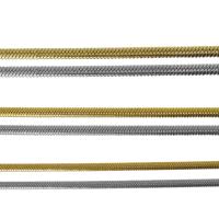 Cadena de Collar, acero inoxidable, chapado, unisexo & diverso tamaño para la opción & cadena de la serpiente, más colores para la opción, longitud aproximado 17.5 Inch, 10Strandsfilamento/Grupo, Vendido por Grupo