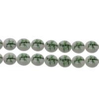 Handgemaakte Lampwork Beads, verschillende ontwerpen voor de keuze, 8*3mm, Gat:Ca 0.5mm, Lengte 15.7 inch, 5strengen/Bag, Verkocht door Bag