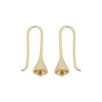 Brass Hook Earwire gold color plated DIY nickel lead & cadmium free 0c1.2mm Sold By Lot
