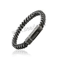 Titanium Steel Bracelet plated fashion jewelry & for man Sold Per Approx 8.7 Inch Strand