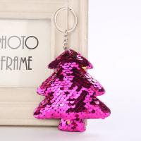 Sequins Key spona, s Zinek, Vánoční strom, Vánoční design & pro ženy, více barev na výběr, Zdravé náramek, 80x120mm, Cca 10PC/Lot, Prodáno By Lot