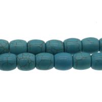 Turquesa sintética grânulos, miçangas, DIY, azul céu, 12*10mm, Buraco:Aprox 1.2mm, 10vertentespraia/Bag, Aprox 29PCs/Strand, vendido por Bag