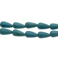 turchese sintetico perla, blu cielo, 14*7mm, Foro:Appross. 1.8mm, 10Strandstrefolo/borsa, 25PC/filo, Venduto da borsa