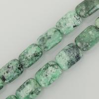 Grøn Grass Stone Bead, mode smykker & du kan DIY, 15x20mm, Hole:Ca. 1.5mm, Ca. 20pc'er/Strand, Solgt Per Ca. 15.5 inch Strand