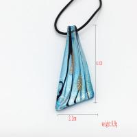 Lampwork Nakit Kompleti, naušnica pad privjesak & ogrlica, 2 komada & za žene, 65mm, Dužina 2.44 inčni, Prodano By Set