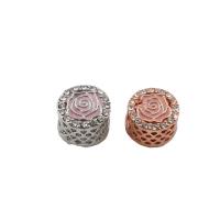 Zinc Alloy European Beads plated enamel & with rhinestone nickel lead & cadmium free Approx 5.5mm Sold By Bag