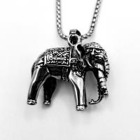 Titanium Steel Pendants Elephant anoint vintage & fashion jewelry & for man Sold By PC