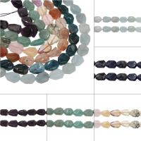 Perles de pierres précieuses mixtes, pierre gemme, polygone, différents matériaux pour le choix & facettes & spirale, 20x14.50x7mm, Trou:Environ 1mm, Environ 17PC/brin, Vendu par brin