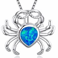 925 Sterling Silver Pendant Bail Zinc Alloy with Crystal Crab for woman nickel lead & cadmium free Sold By PC