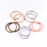 Železo Keychain kabel Ring, á, různé velikosti pro výběr, více barev na výběr, nikl, olovo a kadmium zdarma, 10PC/Bag, Prodáno By Bag
