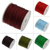 Cuerda de nylon encerado cuerda, con carrete de plástico, más colores para la opción, 0.8mm, 100patiospatio/Carrete, Vendido por Carrete