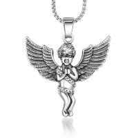 Titanium Steel Pendants Angel polished fashion jewelry & DIY & Unisex Sold By PC