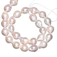 Gėlo vandens Kultūringas branduolį perlų karoliukai, Gėlo vandens perlų, Bulvė, natūralus, baltas, 9-10mm, Skylė:Apytiksliai 0.8mm, Parduota už Apytiksliai 15 Inch Strand