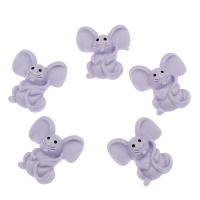 Cartoon Resin Cabochon Mouse DIY purple Sold By Bag