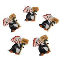 Мультфильм Смола Кабошон, канифоль, Пингвин, 32x29x5mm, 200ПК/сумка, продается сумка