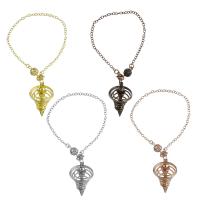 Brass Pendulum plated fashion jewelry & Unisex & oval chain nickel lead & cadmium free 2.5mm Sold Per Approx 7 Inch Strand