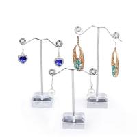 Acrylic Earring Display, with Iron, plated, different styles for choice, Sold By PC