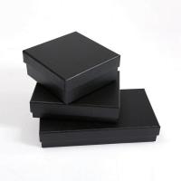 Cardboard Packing Gift Box printing durable black Sold By Bag