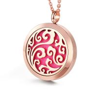316L Stainless Steel Perfume Locket Pendant with Sponge plated Sold By PC