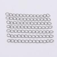 Stainless Steel Extender Chain & DIY original color Sold By Bag