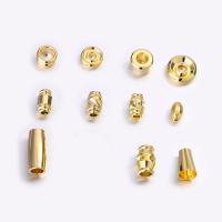 Brass távtartó gyöngyök, Sárgaréz, arany színű aranyozott, DIY & különböző stílusokat a választás, nikkel, ólom és kadmium mentes, 20PC-k/Lot, Által értékesített Lot
