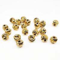 Brass Nakit perle, Mesing, zlatna boja pozlaćen, možete DIY & različite veličine za izbor, nikal, olovo i kadmij besplatno, 100računala/Lot, Prodano By Lot