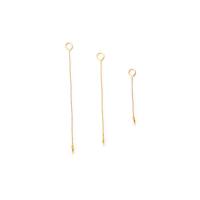 Brass Eyepin gold color plated DIY nickel lead & cadmium free Sold By Lot