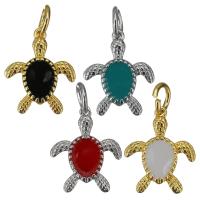 Brass Jewelry Pendants Turtle plated & enamel nickel lead & cadmium free Approx 4mm Sold By Lot