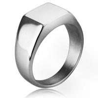 Titanium Staal Finger Ring, gepolijst, uniseks & verschillende grootte voor keus, meer kleuren voor de keuze, 4x10mm, Verkocht door PC