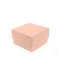 Jewelry Gift Box Copper Printing Paper Square pink Sold By Lot
