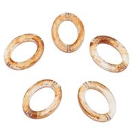 Acryl sieraden kralen, nummer 0, mode sieraden & DIY, oranje, 25x19x4mm, Gat:Ca 1.5mm, Ca 500pC's/Bag, Verkocht door Bag