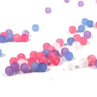 Acrylic Large Hole Bead Round injection moulding random style & cute & DIY Random Color 10mm Approx 5mm Sold By Bag