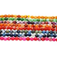 Natural Dragon Veins Agate Beads Round & faceted Approx 1mm Sold Per Approx 14.9 Inch Strand