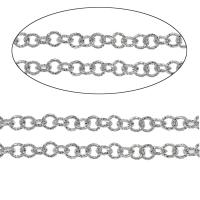 Aluminum Chains silver color plated round link chain nickel lead & cadmium free Sold By Bag