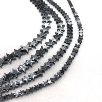 Hematite Beads Flat Star black Approx 1mm Sold Per Approx 14.9 Inch Strand