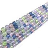 Dyed Jade Beads Round multi-colored Approx 1mm Sold Per Approx 14.9 Inch Strand