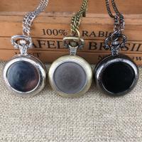 Tibetan Style Watch Necklace, Round, plated, durable & vintage & fashion jewelry & Unisex, more colors for choice, nickel, lead & cadmium free, 13x35mm, Length:Approx 17.72 Inch, Sold By PC