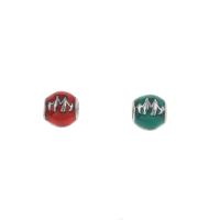 RVS European Beads, 316L roestvrij staal, Ronde, glazuur, meer kleuren voor de keuze, 9x10mm, Gat:Ca 4mm, 5pC's/Bag, Verkocht door Bag