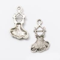 Zinc Alloy Pendants Skirt plated 22*12*2mm Sold By Bag