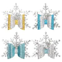 Cloth Children Hair Accessories with Iron Snowflake handmade cute & Girl & fashion jewelry Sold By PC