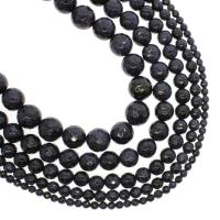 Natural Blue Goldstone Beads Round & faceted Approx 1mm Sold Per Approx 14.9 Inch Strand